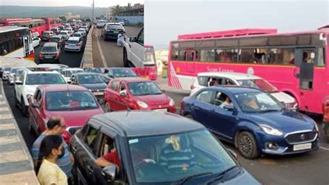 Srisailam Traffic Jam రడలప నలచపయన వలద వహనల శరశలల