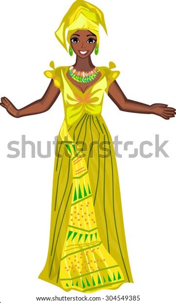 Girl National Dress Stock Vector Royalty Free 304549385 Shutterstock