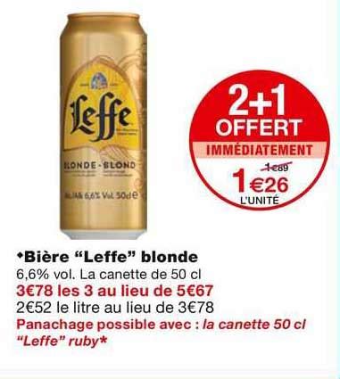 Promo Biere Leffe Blonde Chez Monoprix Icatalogue Fr