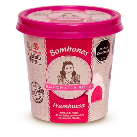 Helado De Frambuesa Menta Emporio La Rosa