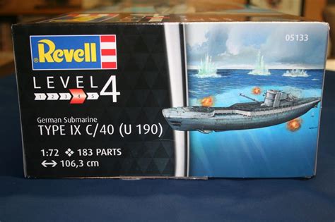 German Submarine Type IX C 40 U 190 1 72 Revell 05133 Modelnewsinfo