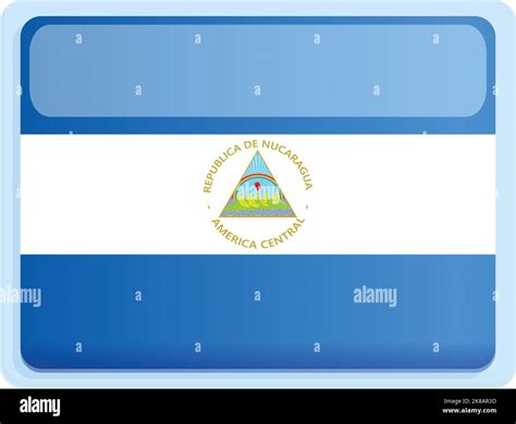 Nicaragua Country Flag Icon Cartoon Vector Independence Day Freedom Map Stock Vector Image