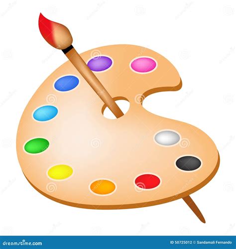 Clipart artist palette free