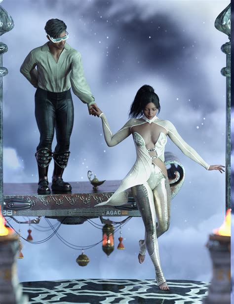 Arabian Ride Poses For Genesis 9 And Jasmine Tower Vehicle Daz 3D