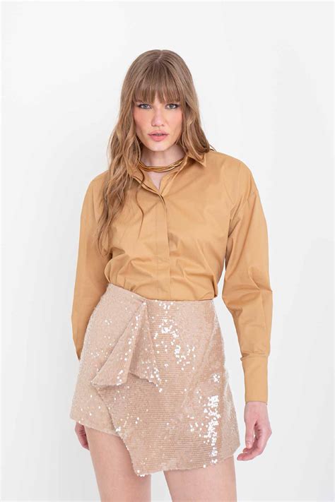 SHORT SAIA PAETÊ NUDE D ANGELO CLARIÁ Loja Oficial