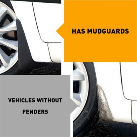 Eva Plastic Wearing Mud Flaps Splash Guards Fit For Car Front And Rear Fender 4pcs Ebay