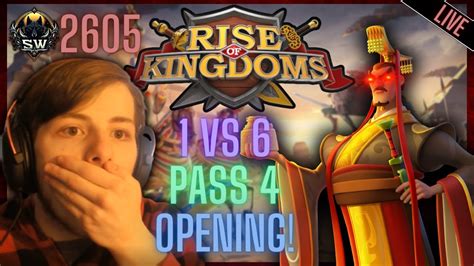 2605 1 Vs 6 Pass 4 Opening Part 2 Heroic Anthem KvK Rise Of Kingdoms