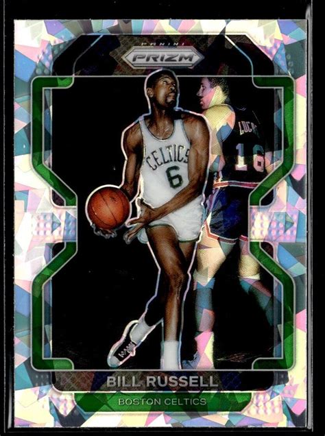 Panini Prizm Cracked Ice Bill Russell Boston Celtics Ebay