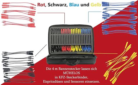 Tlg Multimeter Messleitungen Set Pr Fkabel F R Kfz Fehlerdiagnose