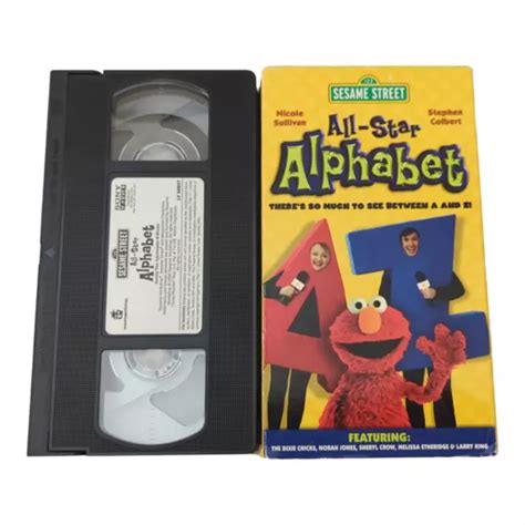 SESAME STREET ALL Star Alphabet VHS 2005 Dixie Chicks Sheryl Crow RARE