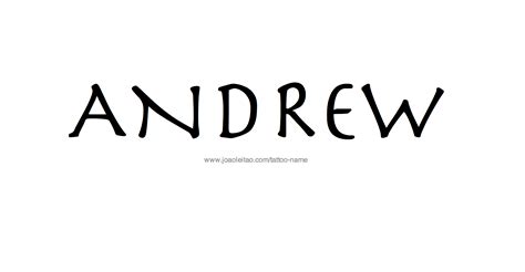 Andrew Name Tattoo Designs