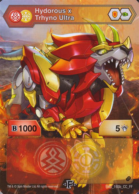 Pyrus Aurelus Hydorous X Trhyno Ultra Fusion Force The Bakugan Wiki