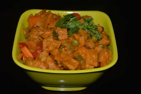 Soya Vegetable Indian Curry Side Dish Recipe Delishably