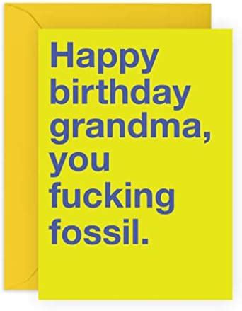 Central Grandma Birthday Card Rude Birthday Cards For Women