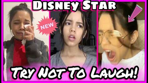 Try Not To Laugh Challenge Disney Star Edition Jenna Ortega Funniest