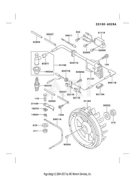 Kawasaki Fe D As Stroke Engine Fe D Parts Diagram For Electric