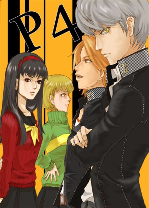 Narukami Yuu Satonaka Chie Amagi Yukiko And Hanamura Yousuke