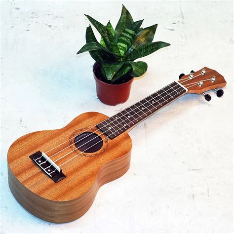 21 Inch Soprano Ukulele 21 Sapele Four Strings 15 Fret Rosewood Fretboard Uke For Beginner Or