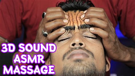 Best Headache Relief Head Massage With 3d Asmr Sound Neck Cracking And Forehead Tapping Asmr