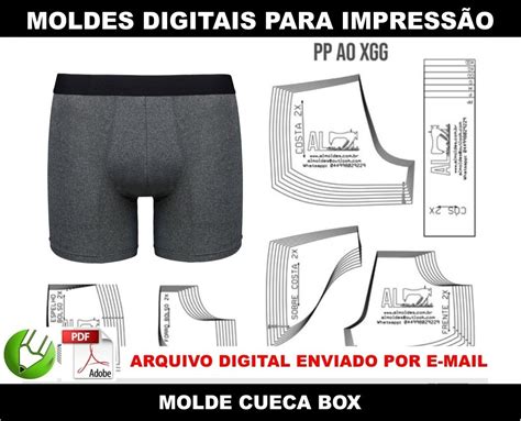 Molde Cueca Box Mercado Livre