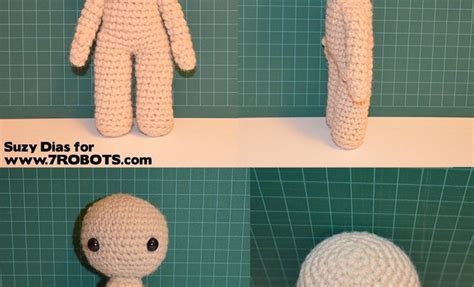 Amigurumi Doll Basic Body Free Patterns Too 7 Robots Miguel