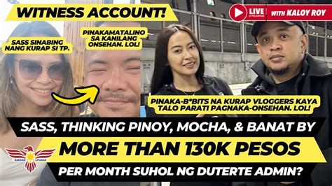 Sass Thinking Pinoy Mocha Banat By Ay Bayad Sa Time Ni Duterte Ayon