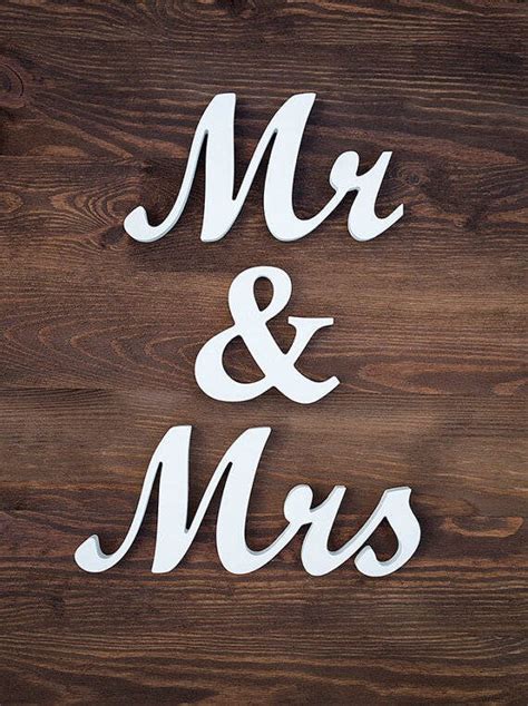 Mr Mrs Sign Wedding Sign Mr And Mrs Wedding Decor Newly Etsy