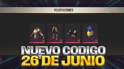 Nuevo C Digo Para Free Fire Hoy De Junio C Digos Ff Youtube