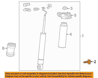 GM OEM Rear Suspension Shock Bolt 11515776 EBay