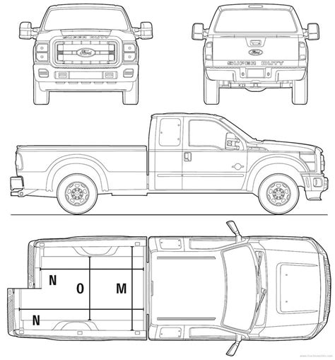 Ford Super Duty Dibujos De Coches Ilustración De Coches Taller De