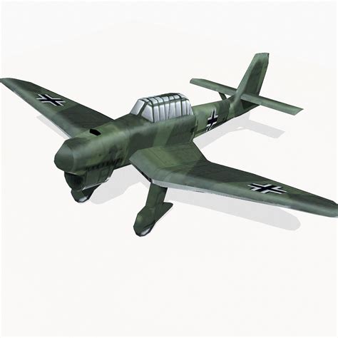 Junkers Ju 87 3D Model $9 - .unknown .obj .max .fbx .dae .blend .3ds ...