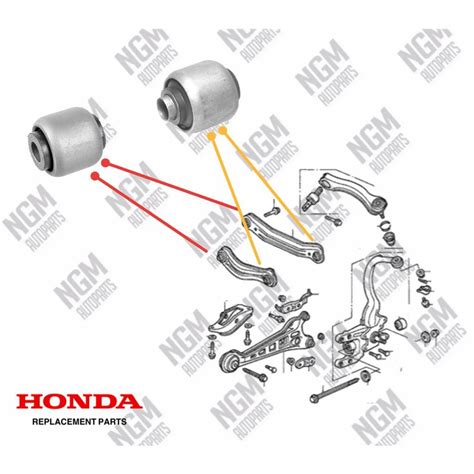 Honda Accord Sm4 Sv4 Rear Lower Arm Bush Shopee Malaysia