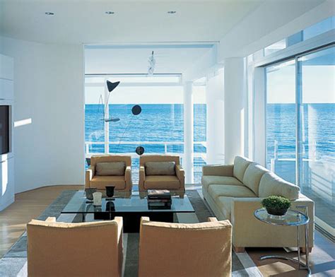 modern beach house living room - Viahouse.Com