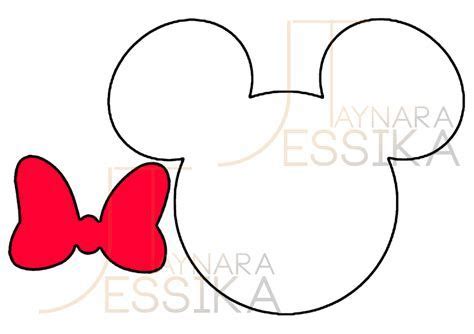 Meio Ligado Moldes Minnie E Mickey Mouse Molde Minnie Diy Mickey