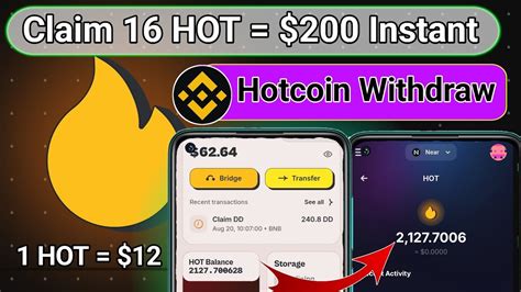 😱claim 16 Hotcoin 200 Instant Hotcoin Withdrawal Hotcoin Telegram