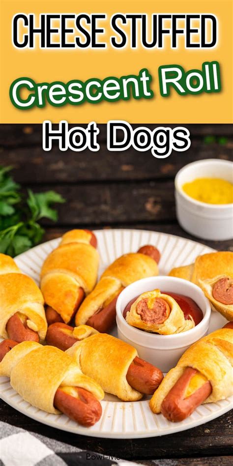 Cheese Stuffed Crescent Roll Hot Dog Recipe | Recipe | Hot dog recipes, Hot dog crescent rolls ...