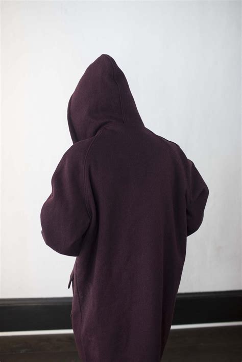 Vintage Maroon Wool Parka With Hood Repeat Vintage