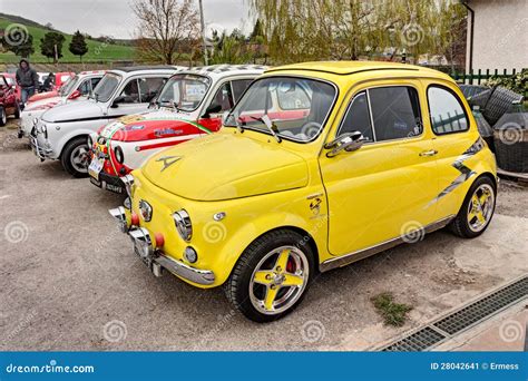 Vintage Fiat 500 Abarth Editorial Photo Image Of Retro 28042641