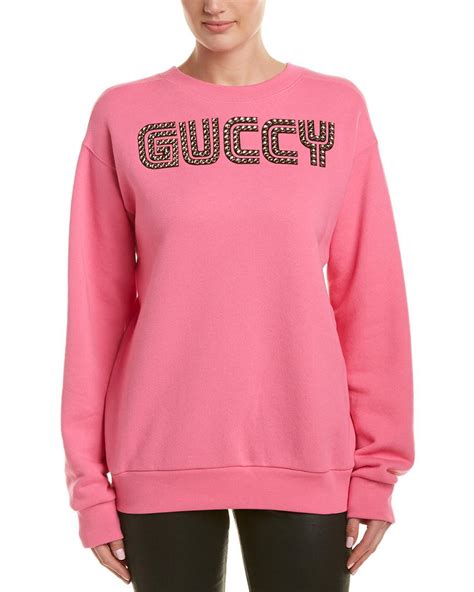 Lyst Gucci Oversized Sweatshirt In Pink Save