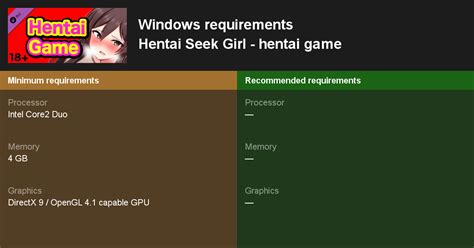 Hentai Seek Girl Hentai Game System Requirements Can I Run Hentai Seek Girl Hentai Game On