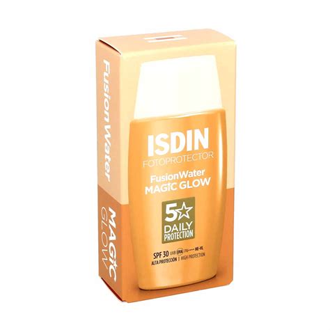 Isdin Fotoprotector Fusion Water Magic Glow Crème Solaire Spf30 Flacon