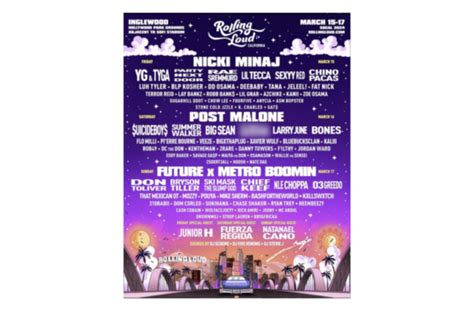 Nicki Minaj Post Malone And Future X Metro Boomin To Headline Rolling