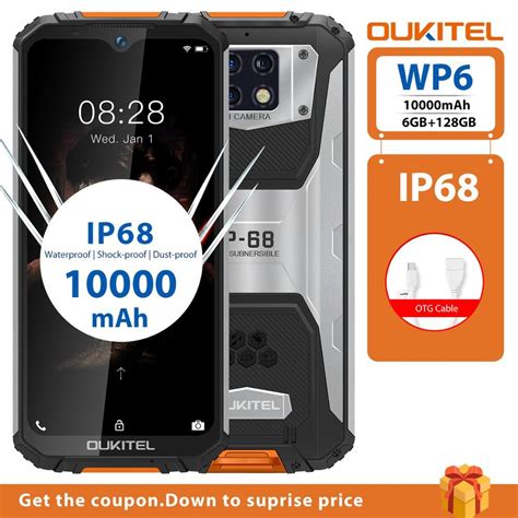 Oukitel Wp Gb Gb Mobile Phone Rugged Ip Octa Core Waterproof