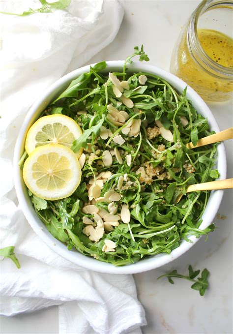 Quinoa Arugula Salad With Lemon Thyme Dressing This Savory Vegan