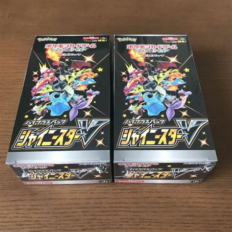 34％割引ブラック系いラインアップ ポケモンカード シャイニースターv シュリンク付き 6boxセット 6箱 ポケモンカードゲーム