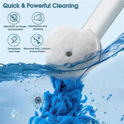 Toilet Wand Refills Disposable Upgraded Material Toilet Brush Toilet