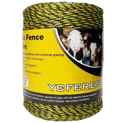 Snapklik Electric Fence Polywire 1312 Feet400 Meter6 Stainless