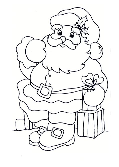 Papa Noel Para Colorear Pintar E Imprimir