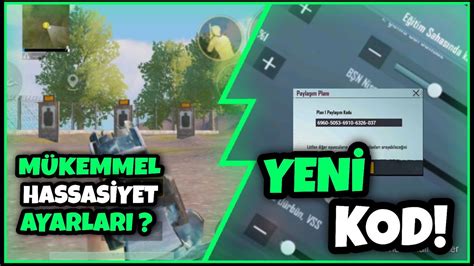 EN İYİ HASSASİYET AYARLARI MI YENİ KOD PUBG MOBİLE 2021 YouTube