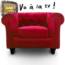 Intense Déco Fauteuil Chesterfield velours Altesse Rouge